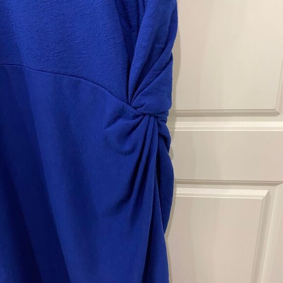 Ted Baker London Livviaa Knot Front Jersey Dress. Dark Blue. Size 3 (US SZ 8) - Picture 6 of 13